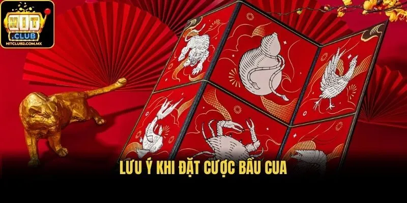 Lưu ý khi đặt cược bầu cua