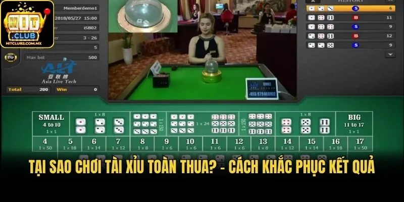 Tại sao chơi tài xỉu toàn thua? - Cách khắc phục kết quả