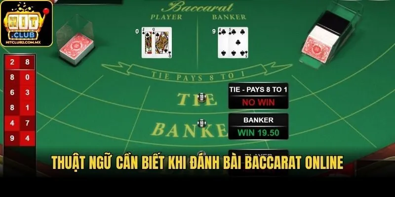 Thuật ngữ cần biết khi đánh bài baccarat online
